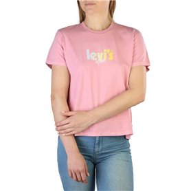 Levis T-shirts Rose Femme