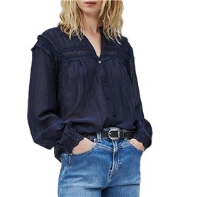 Pepe Jeans Chemises Bleu Femme