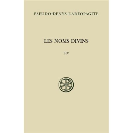 LES NOMS DIVINS CHAPITRE I-IV