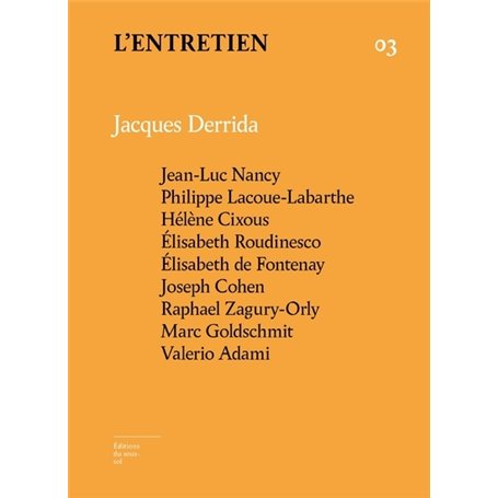 L'Entretien - Volume 03