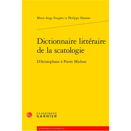 Dictionnaire littéraire de la scatologie