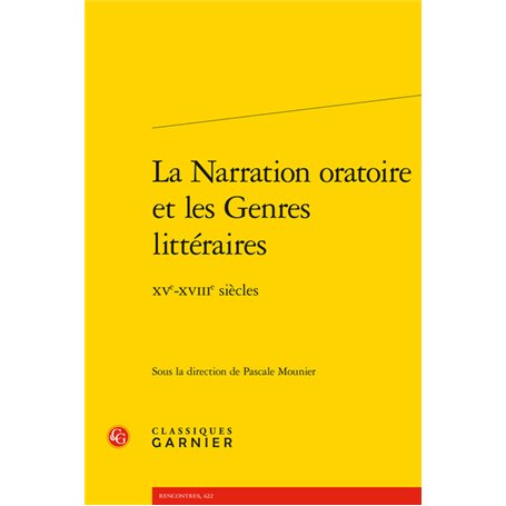 La Narration oratoire et les Genres littéraires