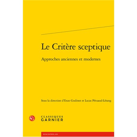 Le Critère sceptique