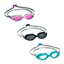 Bestway Lunettes de natation en silicone pour adultes Miroir Anti-buée Couleur assortie +14 ans Plage et piscine 21066