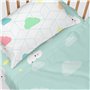 Jeu de draps HappyFriday Happynois Rainbow Multicouleur Lit de bébé 2 Pièces