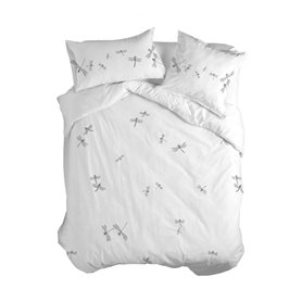 Housse de Couette HappyFriday Blanc Estuary  Multicouleur 155 x 220 cm