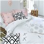 Housse de Couette HappyFriday Blanc Estuary  Multicouleur 155 x 220 cm