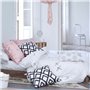 Housse de Couette HappyFriday Blanc Estuary  Multicouleur 155 x 220 cm
