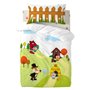 Drap housse HappyFriday MR FOX Multicouleur 70 x 140 x 14 cm Cochon