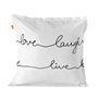 Taie d'oreiller HappyFriday Blanc Live Multicouleur 60 x 60 cm