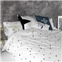 Housse de coussin HappyFriday Blanc Constellation Multicouleur 60 x 60 cm