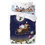 Drap housse HappyFriday XMAS Bleu Multicouleur 60 x 120 x 14 cm