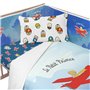 Protection du berceau HappyFriday Le Petit Prince Son avion Multicouleur 210 x 40 cm