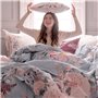 Housse de Couette HappyFriday Soft bouquet Multicouleur 200 x 200 cm