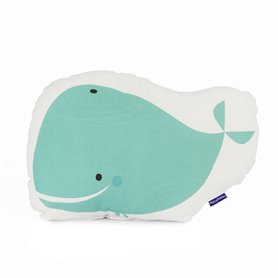 Coussin HappyFriday Moshi Moshi Multicouleur Baleine 40 x 30 cm