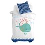 Parure de couette HappyFriday Moshi Moshi Whale Multicouleur Lit 1 persone 2 Pièces