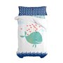 Parure de couette HappyFriday Moshi Moshi Whale Multicouleur Lit 1 persone 2 Pièces