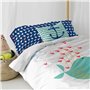 Parure de couette HappyFriday Moshi Moshi Whale Multicouleur Lit 1 persone 2 Pièces