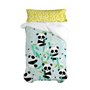 Parure de couette HappyFriday Moshi Moshi Panda Garden Blue Bleu Lit 1 persone 2 Pièces