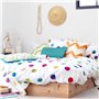 Housse de Couette HappyFriday Confetti Multicouleur 180 x 220 cm