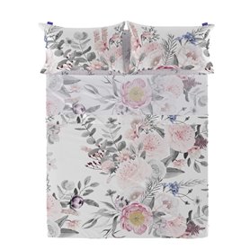 Drap HappyFriday Delicate bouquet Multicouleur Lit 1 persone