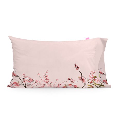 Taie d'oreiller HappyFriday Chinoiserie rose Multicouleur 50 x 75 cm (2 Unités)