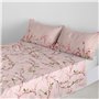 Drap HappyFriday Chinoiserie rose Multicouleur 260 x 270 cm (asiatico/oriental)