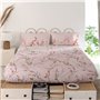 Drap HappyFriday Chinoiserie rose Multicouleur 260 x 270 cm (asiatico/oriental)