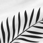 Taie d'oreiller HappyFriday Blanc Foliage Multicouleur 45 x 110 cm (2 Unités)