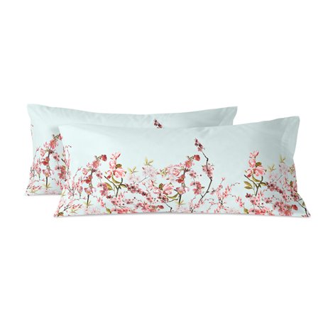 Taie d'oreiller HappyFriday Chinoiserie Multicouleur 45 x 110 cm (2 Unités)