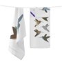 Tissu de cuisine HappyFriday Colibri delphinae Multicouleur 70 x 50 cm (2 Unités)