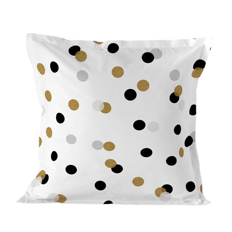 Housse de coussin HappyFriday Blanc Golden Dots Multicouleur 60 x 60 cm