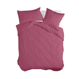 Housse de Couette HappyFriday Basic Magenta 200 x 200 cm