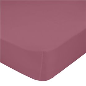 Drap housse HappyFriday BASIC Magenta 90 x 200 x 32 cm