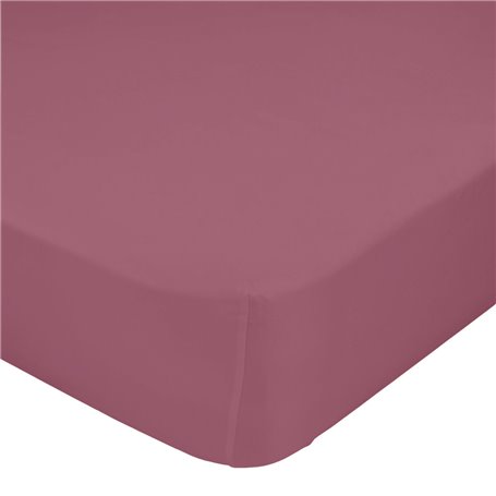 Drap housse HappyFriday BASIC Magenta 90 x 200 x 32 cm