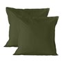 Taie d'oreiller HappyFriday Basic Vert 60 x 60 cm (2 Unités)