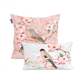 Set de housses de coussin HappyFriday Ohara Multicouleur 2 Pièces