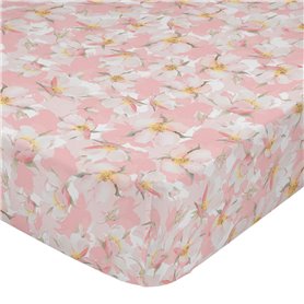 Drap housse HappyFriday Spring blossom Multicouleur 105 x 200 x 32 cm