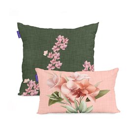 Set de housses de coussin HappyFriday Summer floral Multicouleur 2 Pièces