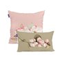 Set de housses de coussin HappyFriday White peonies Multicouleur 2 Pièces