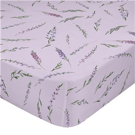 Drap housse HappyFriday Lavanda Multicouleur 140 x 200 x 32 cm