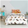 Parure de couette HappyFriday Mr Fox Dogs Multicouleur Lit 1 persone 2 Pièces