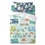 Parure de couette HappyFriday Moshi Moshi Holidays Multicouleur Lit de bébé 2 Pièces