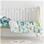 Parure de couette HappyFriday Moshi Moshi Holidays Multicouleur Lit de bébé 2 Pièces