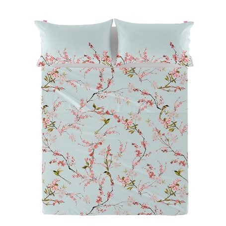 Drap HappyFriday Chinoiserie  Multicouleur 240 x 270 cm (asiatico/oriental)