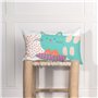 Housse de coussin HappyFriday Moshi Moshi Cat & Mouse Multicouleur 50 x 30 cm