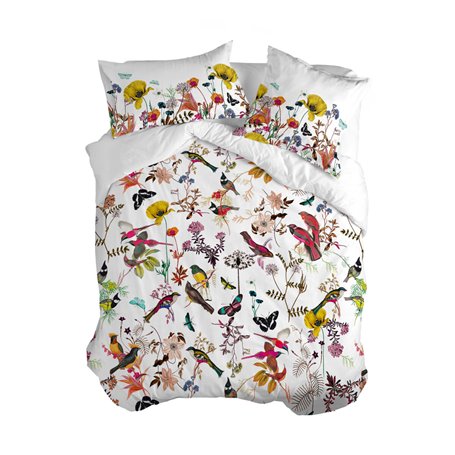 Housse de Couette HappyFriday Birds of paradise Multicouleur 155 x 220 cm