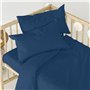 Drap housse HappyFriday BASIC KIDS Blue marine 60 x 120 x 14 cm