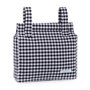 Sac organisateur pour poussette de bébé Mi bollito Noir Vichy 10 x 35 x 35 cm