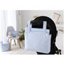 Sac organisateur pour poussette de bébé Mi bollito Bleu Vichy 10 x 35 x 35 cm